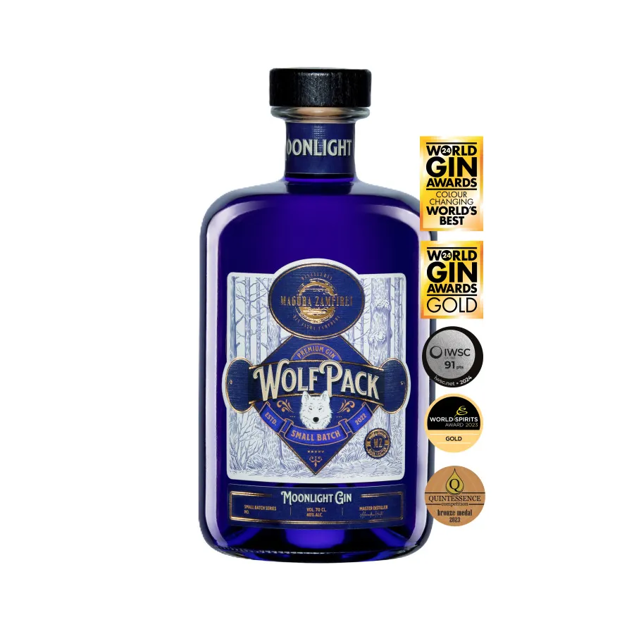 Wolfpack Moonlight – gin artizanal premium Magura Zamfirei