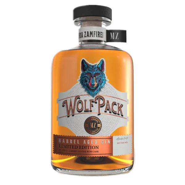 Wolfpack Barrel Aged Gin 0.7L - Gin Artizanal Premium Magura Zamfirei