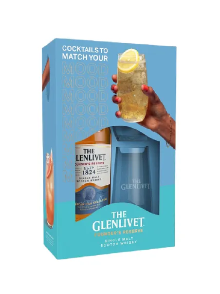 Glenlivet Founder's Reserve cu 2 Pahare 0.7L